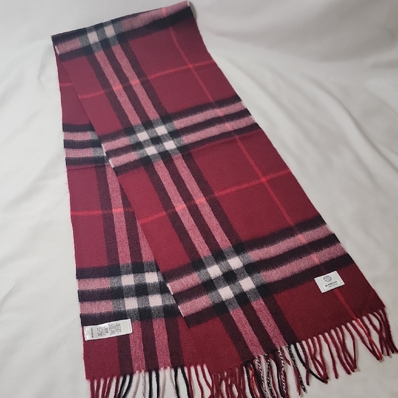 Burberry Accessories - Burberry Red and Black Checkered Scarf